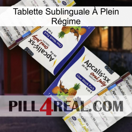 Tablette Sublinguale À Plein Régime 12